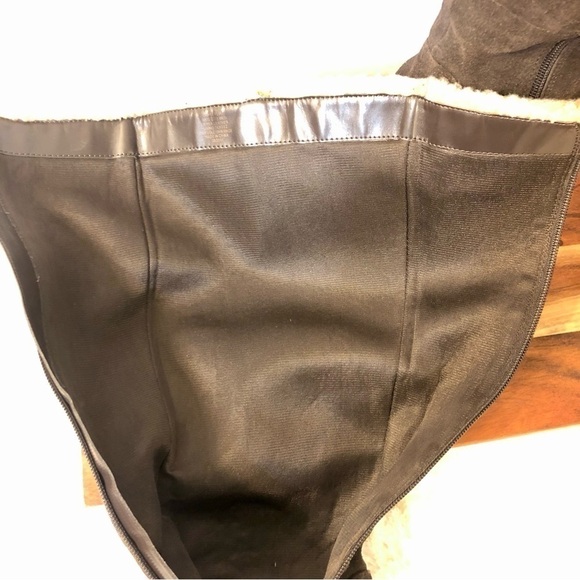 Kenneth Cole Reaction Triple Flirt Suede Wedge Boot 8.5 - Picture 7 of 15